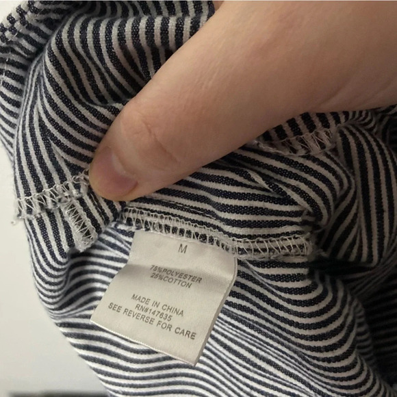 Striped Trouser Shorts Medium High Rise Tie Waist Romeo Juliet Coquette Preppy - Picture 9 of 16